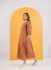 Terra Rustica Dress Midi Dress - Atulyakala