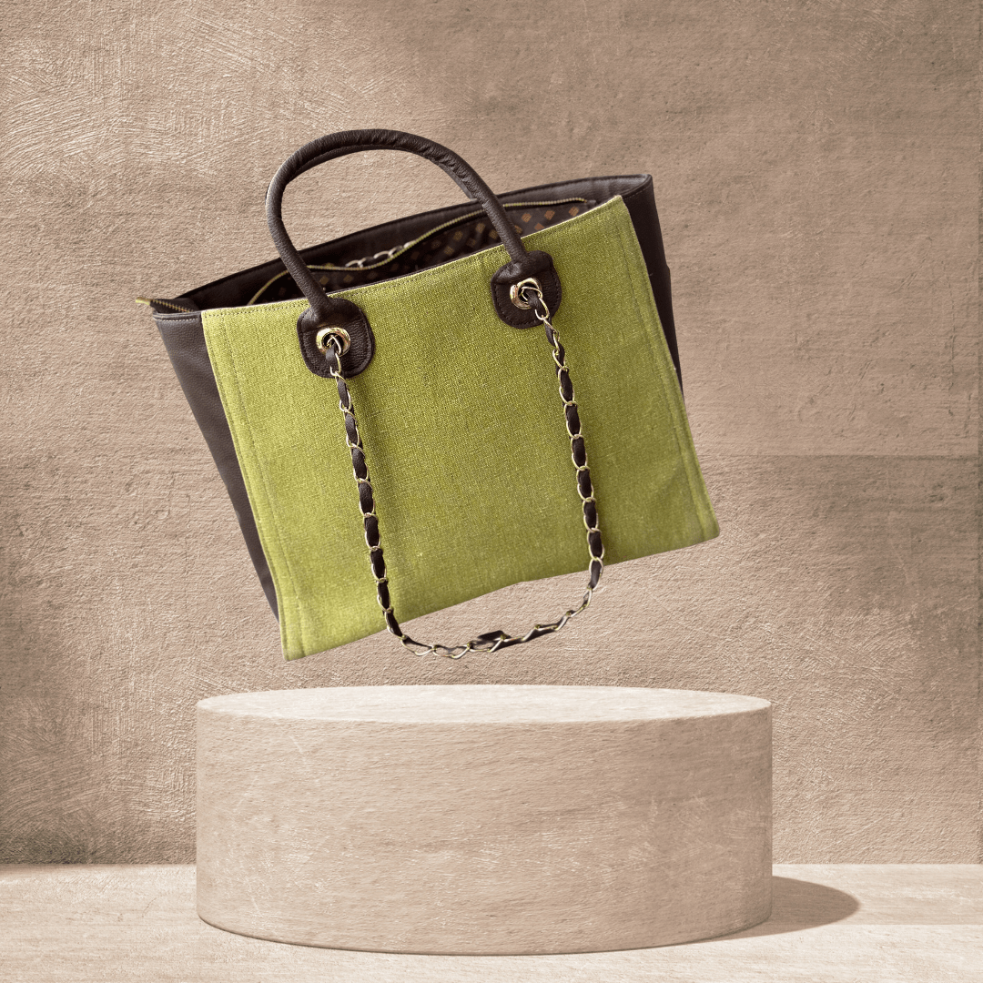 Tusan Green Handbag - Atulyakala