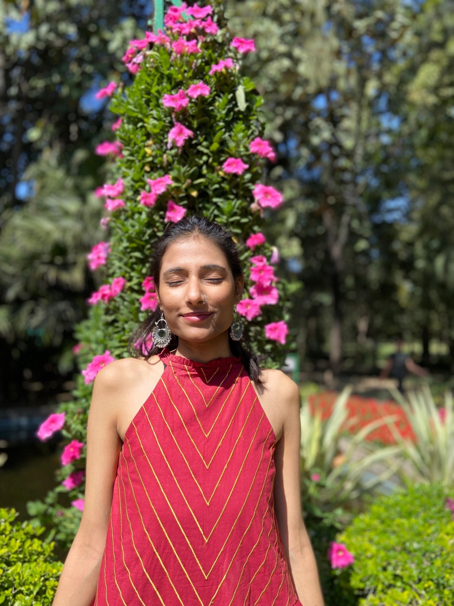 Red Maxi Dress for Women | Zuri Dress by Atulyakala Red Maxi Dress for Women | Zuri Dress by Atulyakala