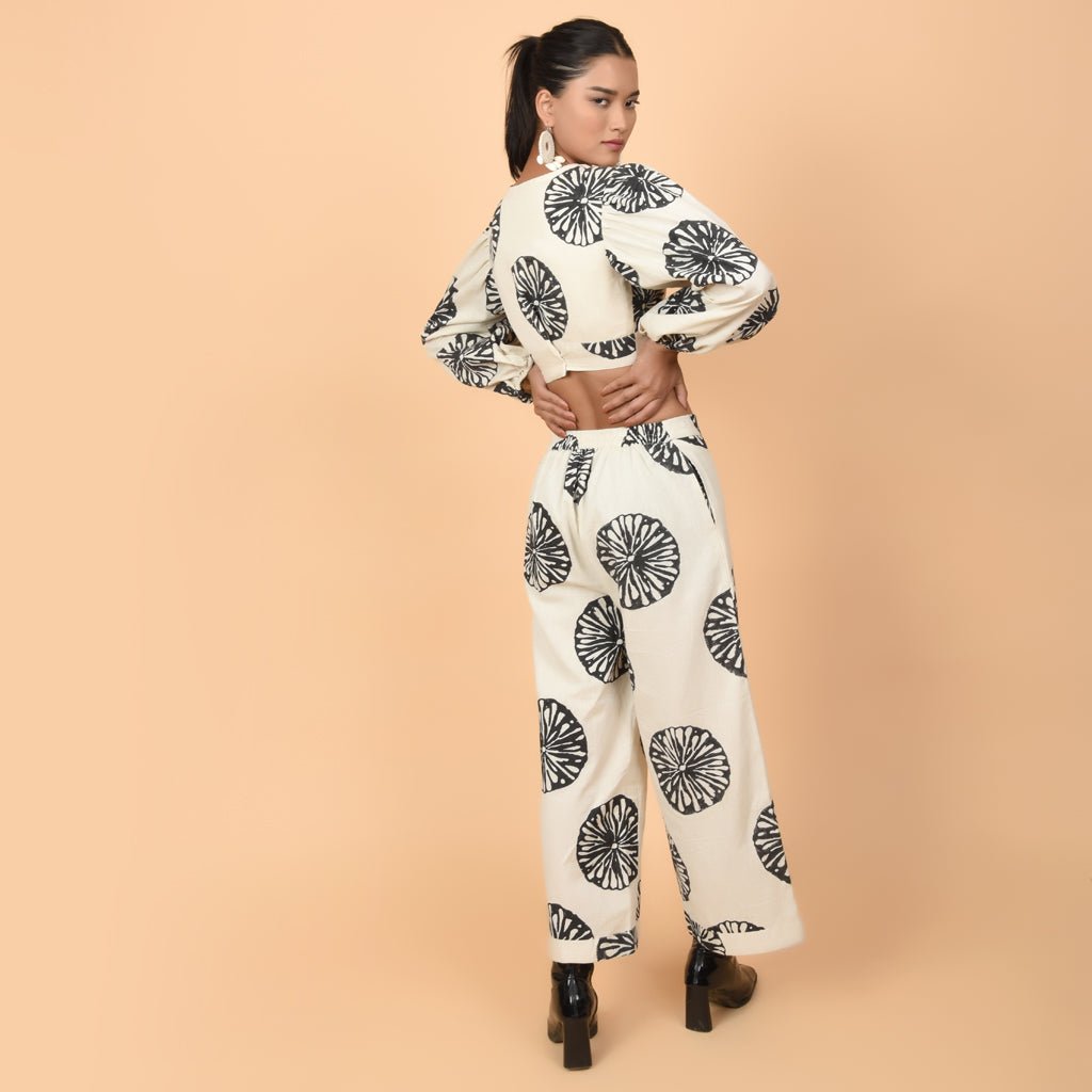 Mystic Co - ord balloon sleeves Short Dress - Atulyakala