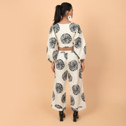 Mystic Co - ord balloon sleeves Short Dress - Atulyakala