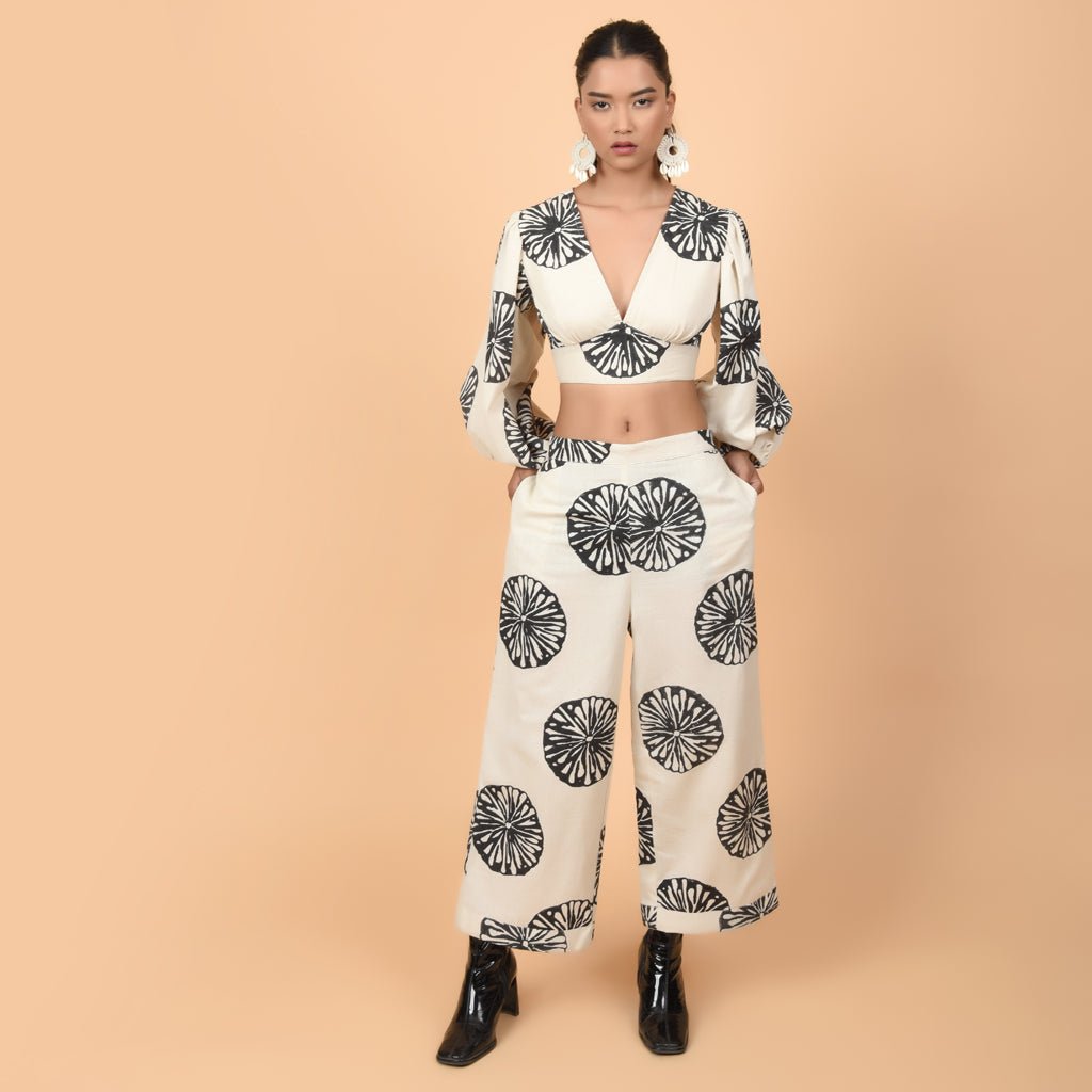 Mystic Co - ord balloon sleeves Short Dress - Atulyakala