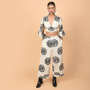 Mystic Co - ord balloon sleeves Short Dress - Atulyakala