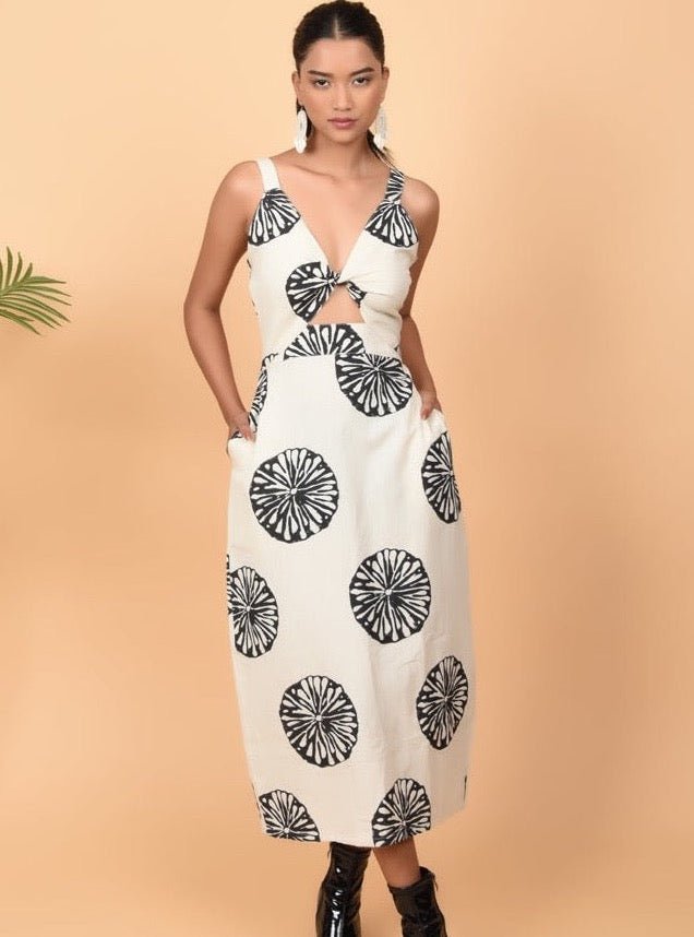 Mystic Halter Cut Dress - Atulyakala